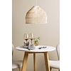 ebuy24 Leonora eethoek tafel wit en 2 Lilja stoelen beige.