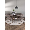 ebuy24 Kaseindon eethoek tafel bruin en 4 Morning stoelen bruin.