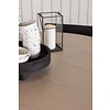 ebuy24 Olivia eethoek tafel whitewash en 4 Kenth stoelen zwart.