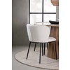 ebuy24 Lanzo eethoek tafel naturel en 4 Edina stoelen wit.