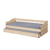 ebuy24 Leonie23 bed 90x200cm met 1 uitschuifbaar bed naturel.