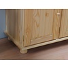 Gelakt grenen vitrine 3 deurs buffetkast