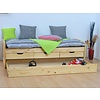 Juniorbed eenpersoonsbed Marinella grenen bed met laden