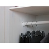 Stijlvolle 5deurs kastenwand Oslo wit hang-leg combinatie