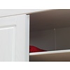 Stijlvolle 5deurs kastenwand Oslo wit hang-leg combinatie