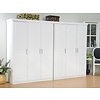 6 deurs kledingkast bestaande uit 2x3 drs kast Oslo wit