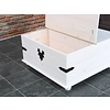 Dekenkist met laden wit salontafel New Mexico