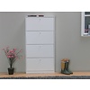 Schoenenkast wit mat 75x148x17 cm Escape