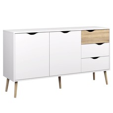 Dressoir Napoli wit eiken