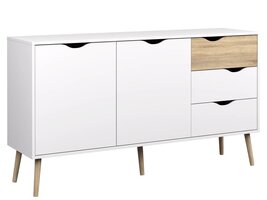 Dressoir Napoli wit eiken