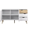 Dressoir Napoli wit eiken