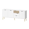 Dressoir Napoli 195 cm breed met 3 deuren en 3 lades