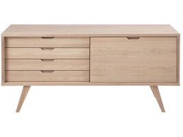 A-Line dressoir met 1 deur en 4 laden, eik.