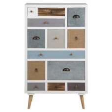 Thijs kommode wit ladekast met 13 lades