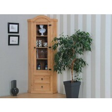 New Mexico hoekkast vitrine grenen