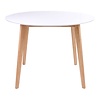 Voos ronde eetkamertafel wit natuur Ã˜105 cm