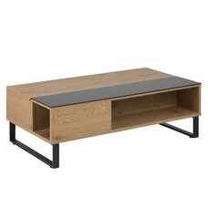 Allan salontafel 60x110 cm eiken - zwart