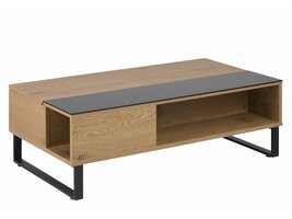 Allan salontafel 60x110 cm eiken - zwart