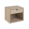 Cent nachtkastje in gefineerd eiken met 1 lade