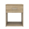 Spell nachtkastje 1 lade en 1 plank eiken decor.