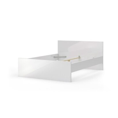 Nada bed 140*190 cm wit hoogglans.