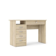 Fula bureau 5 lades eiken structuur decor.