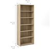 Prisme kast 5 planken eiken decor.