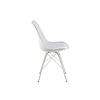 Erin eetkamerstoel wit, wit metaal.