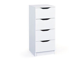 Wung kommode 4 lades wit.