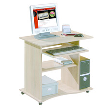 Dusa bureau 1 plank, 1 uittrek Sonoma eiken decor.