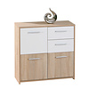 Edsam kommode 3 deuren, 2 lades Sonoma eiken decor.
