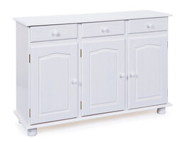 Livra dressoir 3 lades, 3 deuren wit.