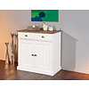 Wright dressoir 2 deuren, 2 lades wit, bruin.