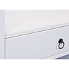 Pall salontafel 1 lade, 1 plank wit.