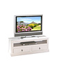 Pall TV-meubel  2 lades, 1 ruimte wit.