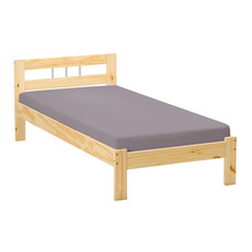 Jans bed 90x200 cm natuur.