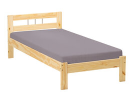 Jans bed 90x200 cm natuur.