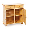 Pamer dressoir 2 lades, 2 deuren natuur.