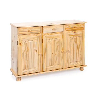 Abill dressoir 3 lades, 3 deuren natuur.