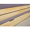 Lotved bed 90x200 cm, 3 slaapplaatsen natuur.