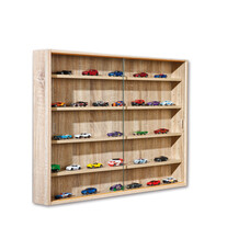 Comit vitrinekast voor wandmontage, 2 glazen deuren Sonoma eiken decor.