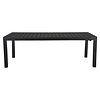 Efour tuintafel, incl. 1 inlegplaat L 205/275 cm zwart/zwart.
