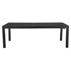Efour tuintafel, incl. 1 inlegplaat L 205/275 cm zwart/zwart.
