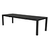 Efour tuintafel, incl. 1 inlegplaat L 205/275 cm zwart/zwart.