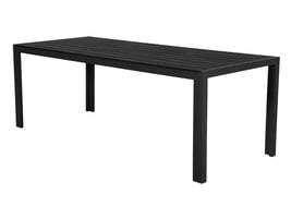 Fuccy tuintafel, 205 cm zwart/zwart.