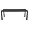 Fuccy tuintafel, 205 cm zwart/zwart.