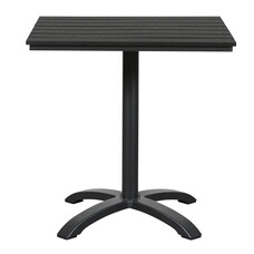 Allie terrasmeubel terrastafel, Ã˜70 cm zwart/zwart.
