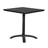 Allie terrasmeubel terrastafel, Ã˜70 cm zwart/zwart.