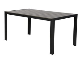 Cirl tuintafel, 150 cm zwart/grijs.