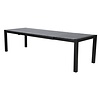Ferl tuintafel, incl. 1 inlegplaat L 205/275 cm zwart/grijs.